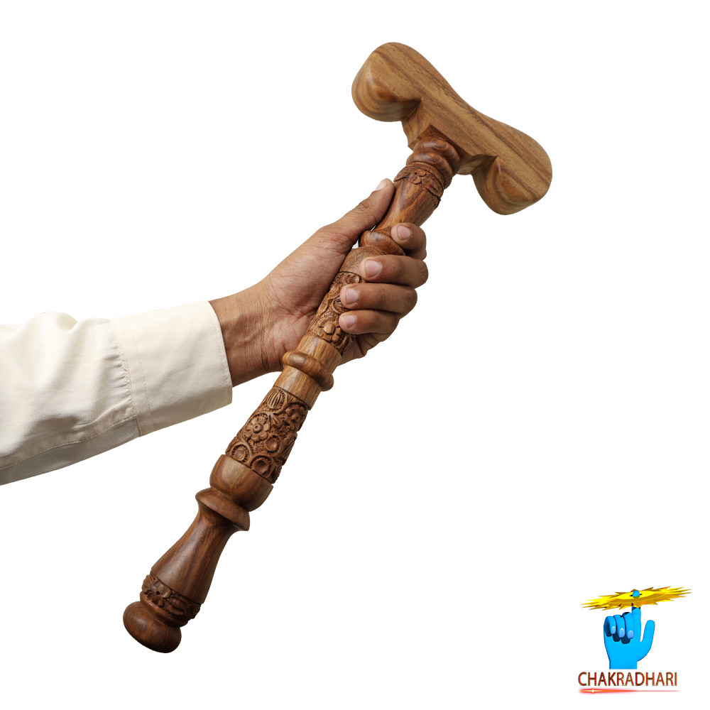 Natural Sheesham Yoga Stick -