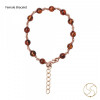 Pure Copper Hessonite Bracelet For Male And Female - शुद्ध तांबा रत्न  गोमेद वलय स्त्री पुरुष हेतु