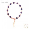 Pure Copper Amethyst Bracelet For Male And Female - शुद्ध तांबा रत्न कटैला वलय स्त्री पुरुष हेतु