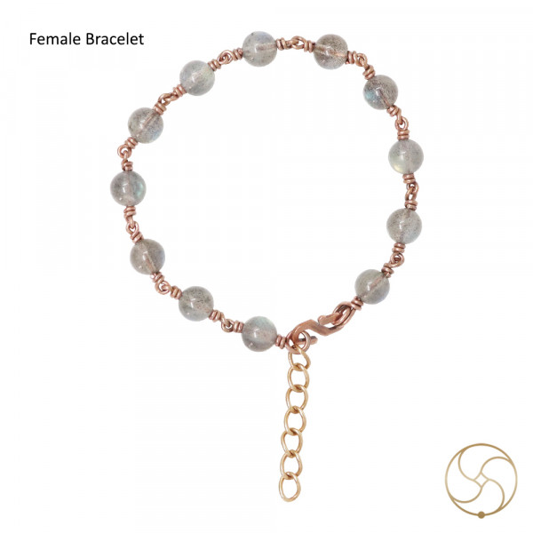 Image of Pure Copper Labradorite Gem Bracelet For Male And Female - शुद्ध तांबा रत्न निराला जादुई वलय स्त्री पुरुष हेतु