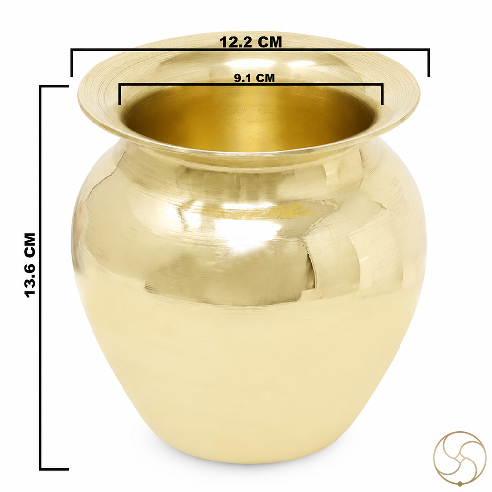 Ritika Brass Kalash Lota - 1280ml