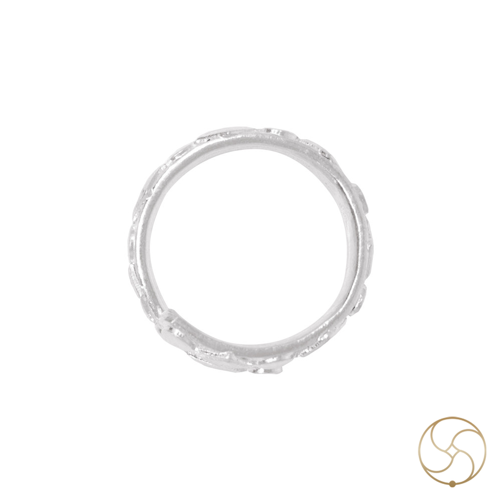 999  Silver Katli Chakka Leg Finger Toe Ring Pair -            76gm