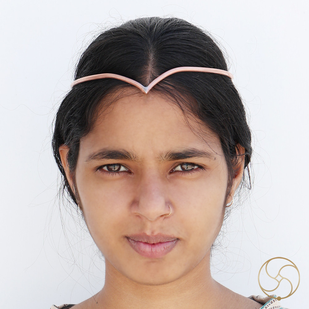 999 Nepaliya Copper V- Shape Crown Head Gear