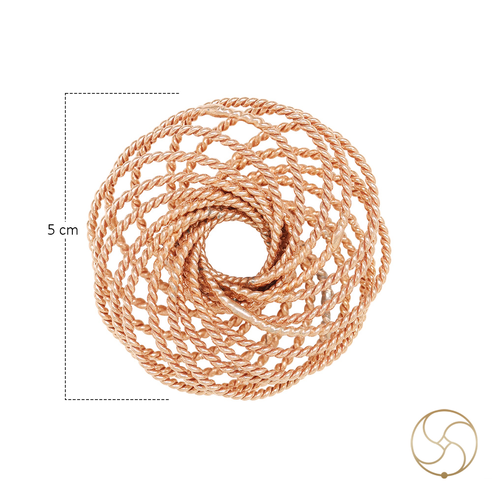 999 Pure Nepaliya Copper Tensor Torus Rodin Coil - One Sided Vortex
