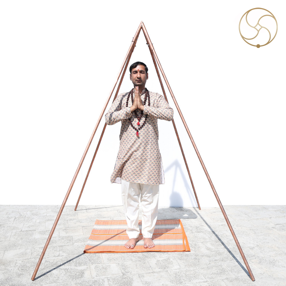 999 Pure Nepaliya Copper Large Meditation Pyramid