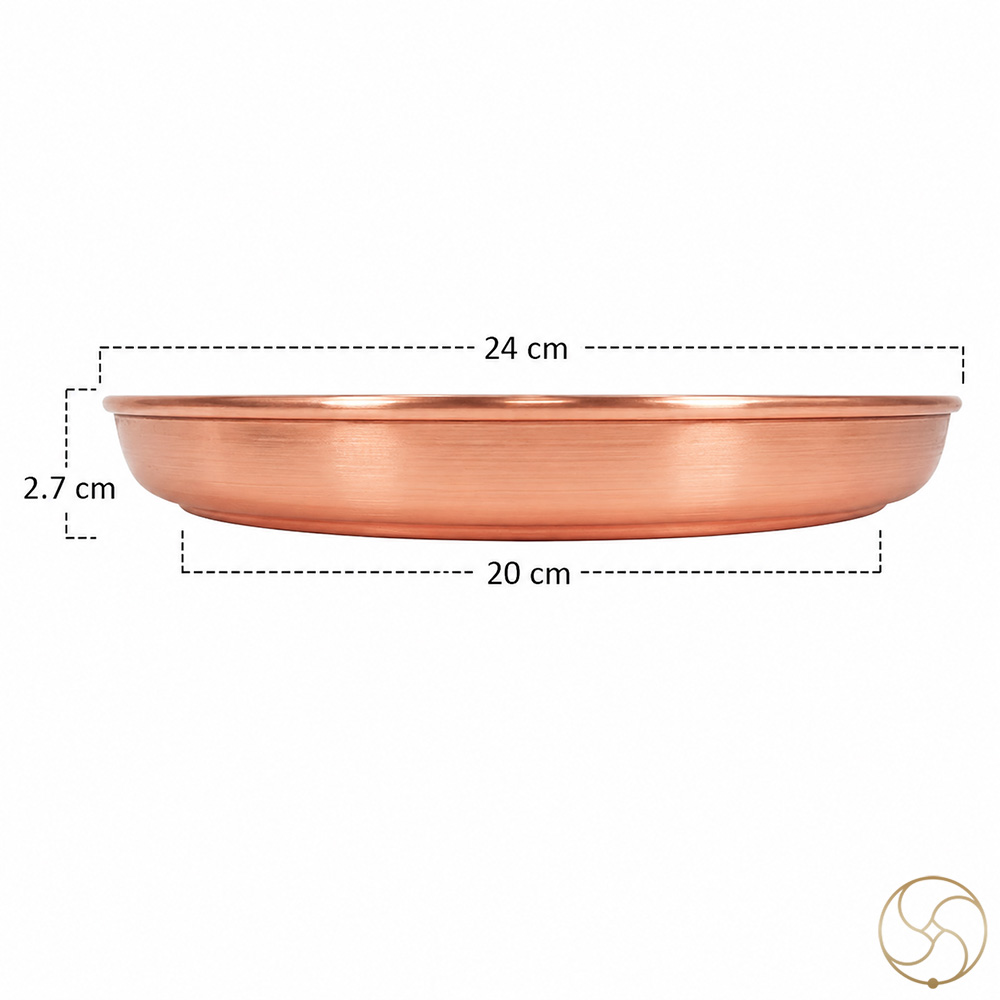 999 Nepaliya Copper Pooja Thali