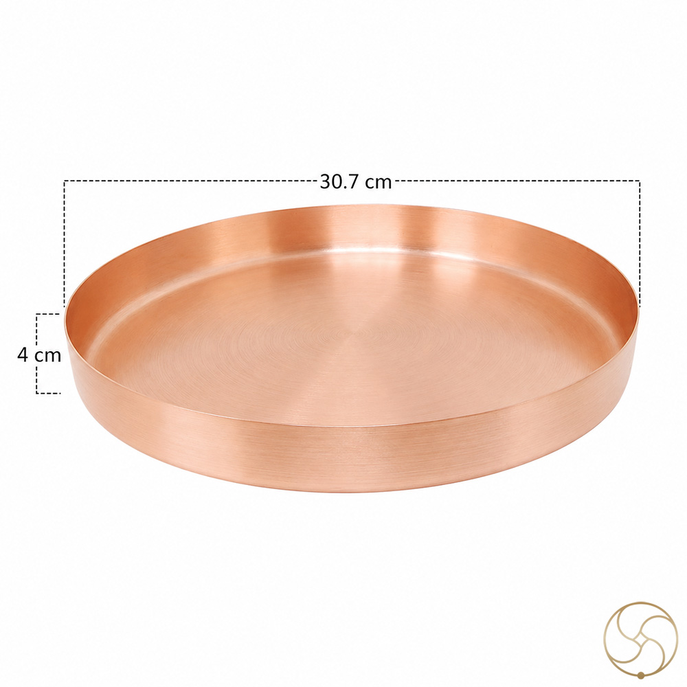 999 Nepaliya Copper Shata Dhauth Ghrita Thali