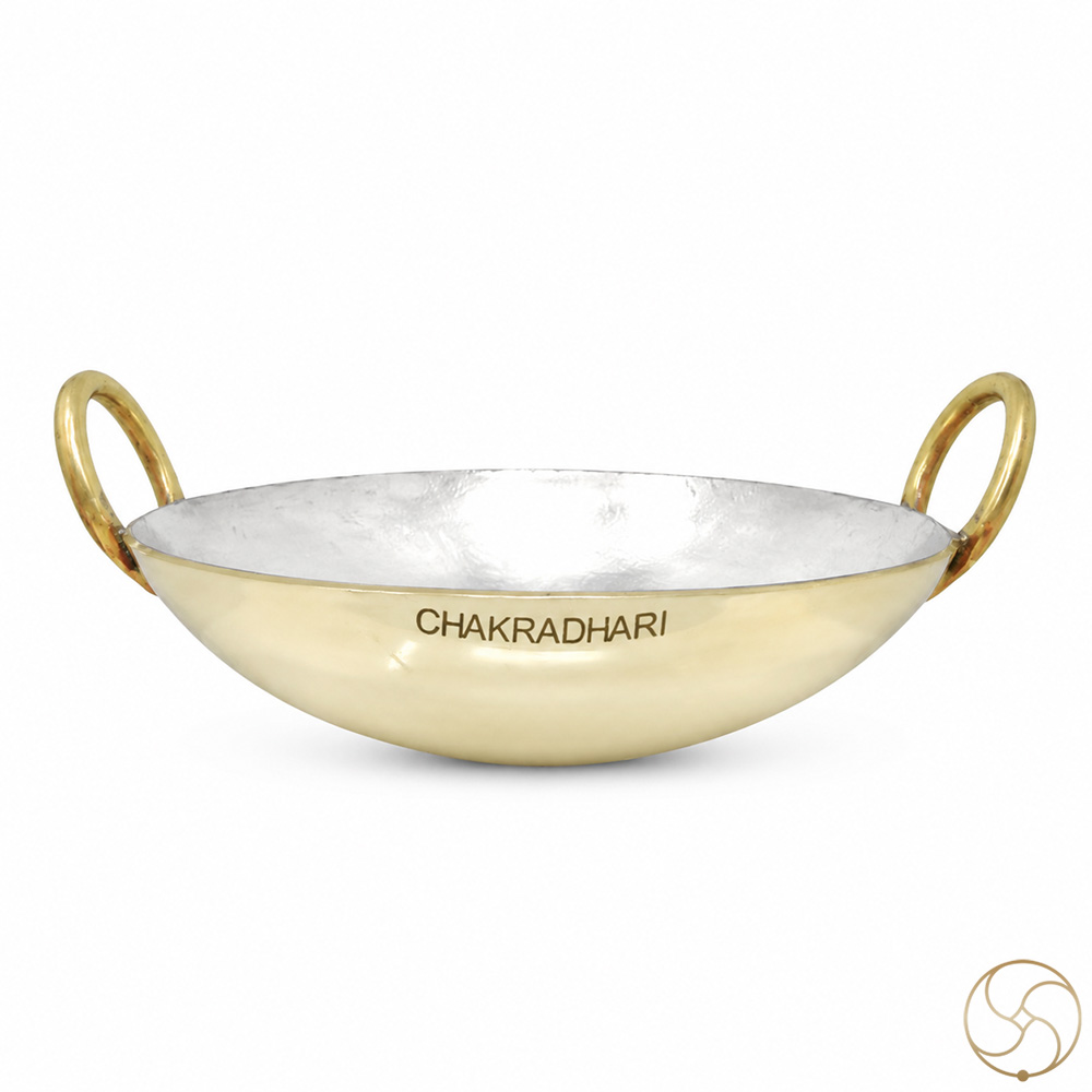 6 LT to 17 LT Ritika Brass  Ayurvedic Kadahi or Cooking Vessel