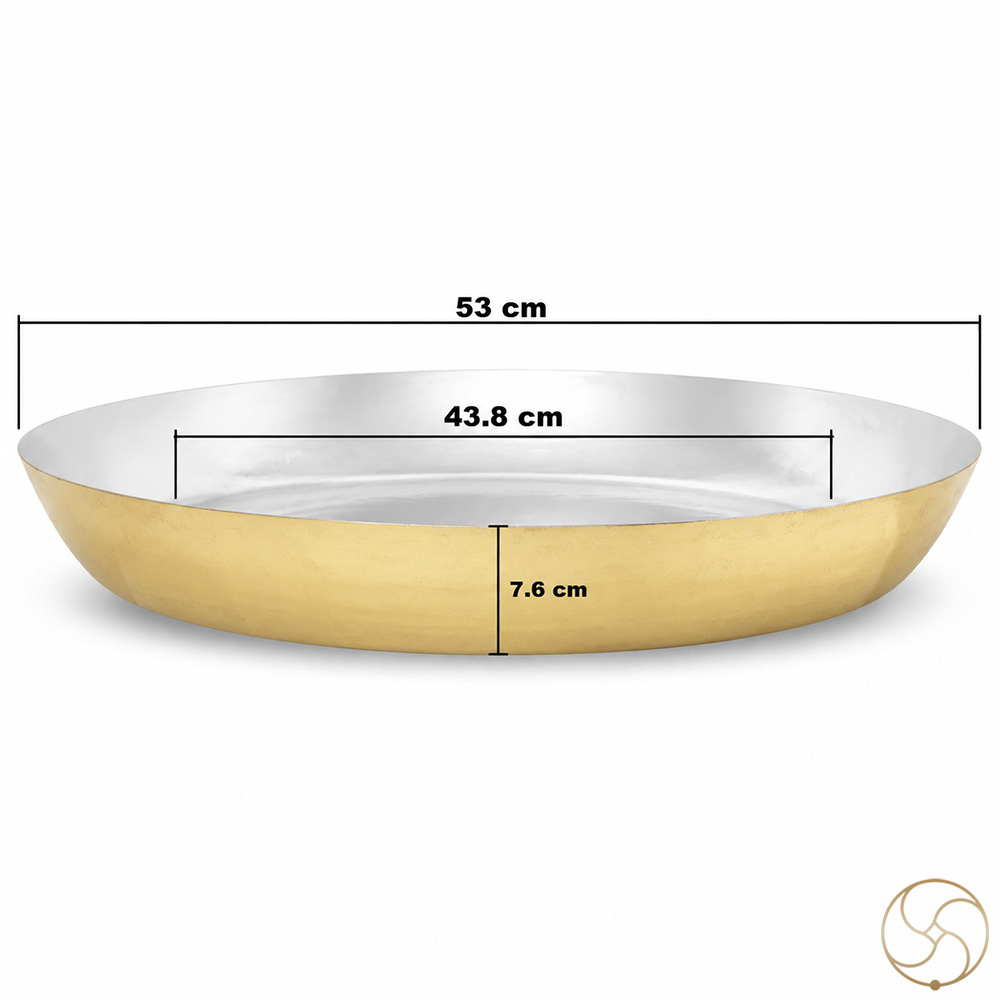 Ritika Brass Big Paraat With Ranga Coating