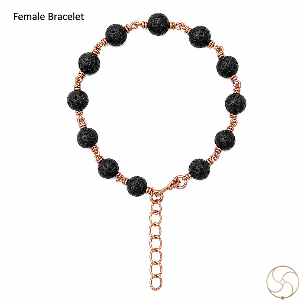 Nepaliya Copper Lawa Stone Bracelet