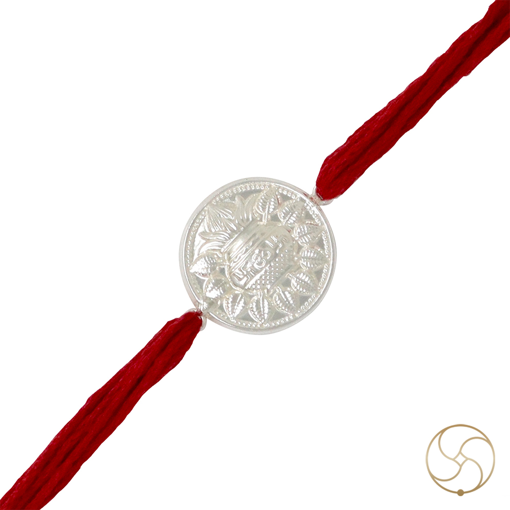 999 Silver Kalash Rakhi -   