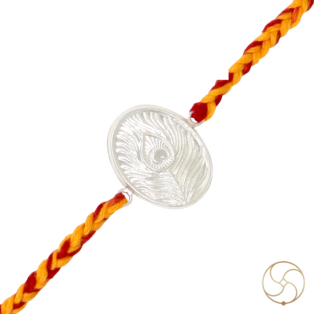 999  Silver Mayur Pankh Rakhi -    
