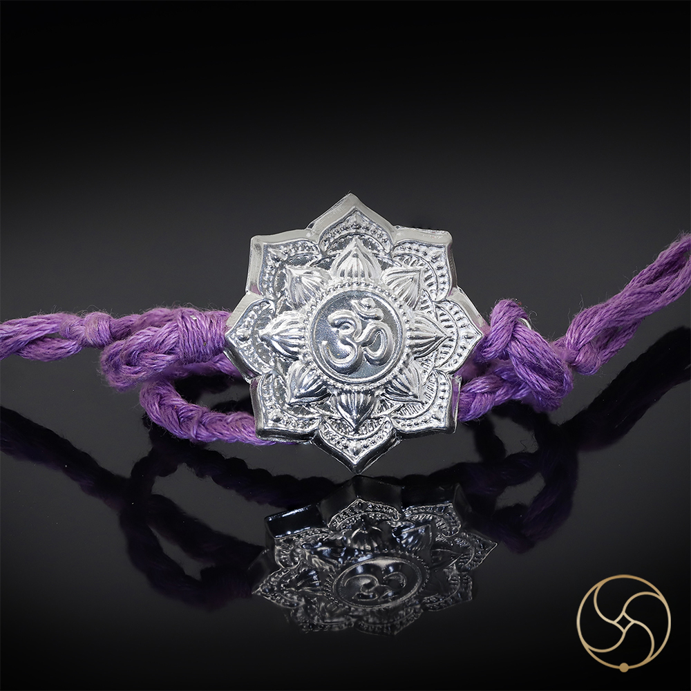 999 Silver Shikhar Om Rakhi