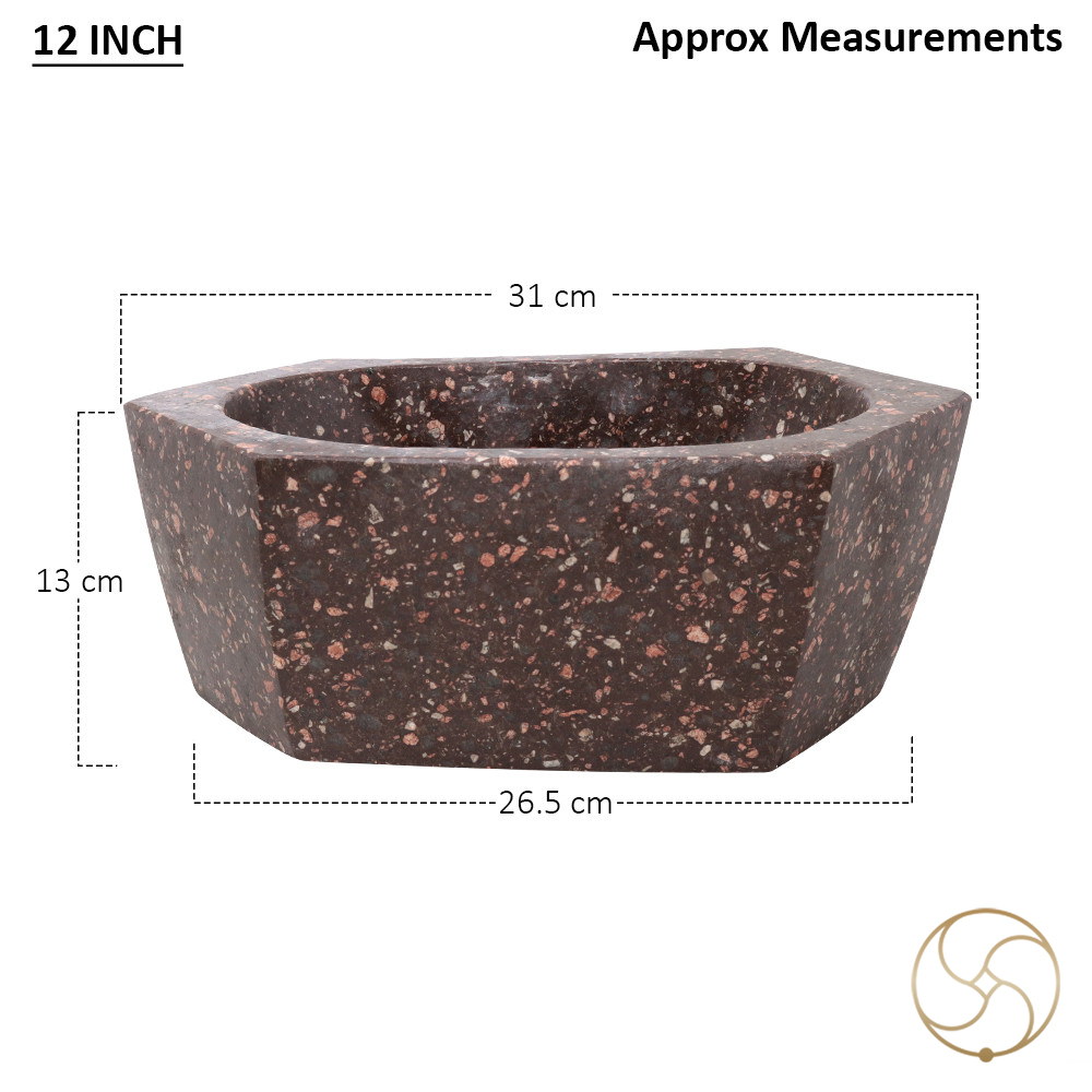 Seemak Hexagonal Kharal 6 Inch to 10 Inch -