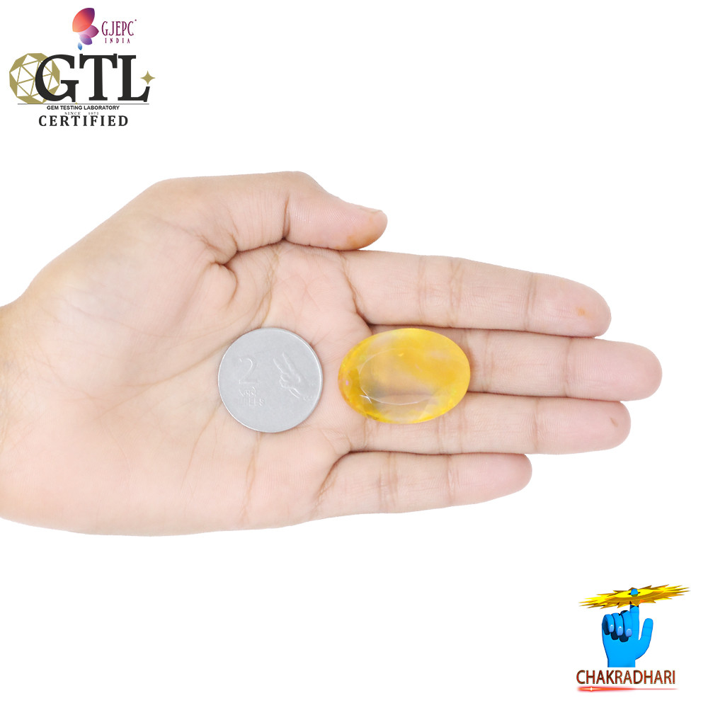 3490 Carat Fire Opal Gemstone With Silver Ring And Pendant -   