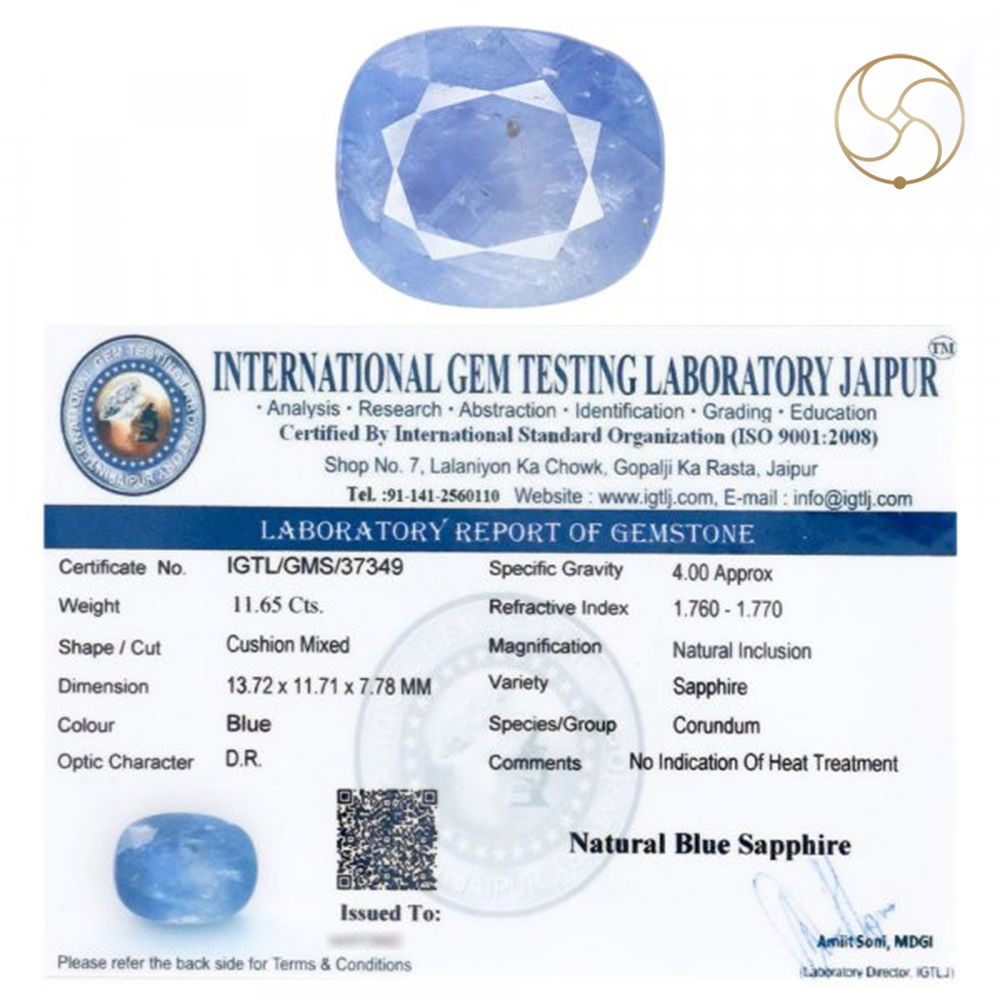1165 Carats Blue Sapphire With Ring Or Pendant -  
