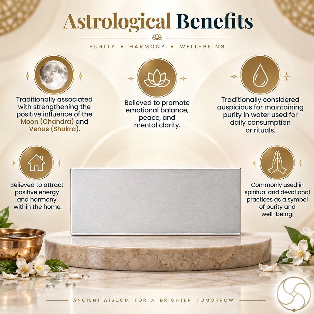 999 Silver Water Purifier Platter