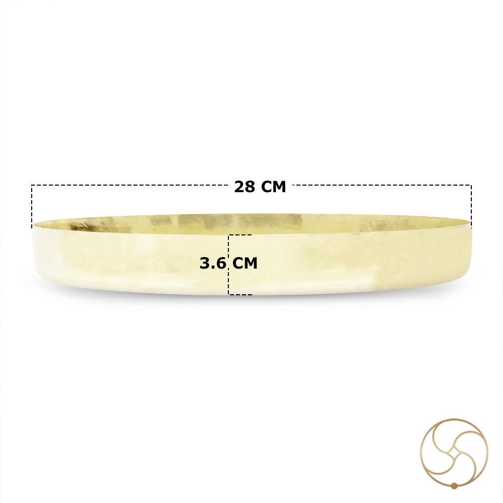 Ritika Brass Thali  1675gm  -    