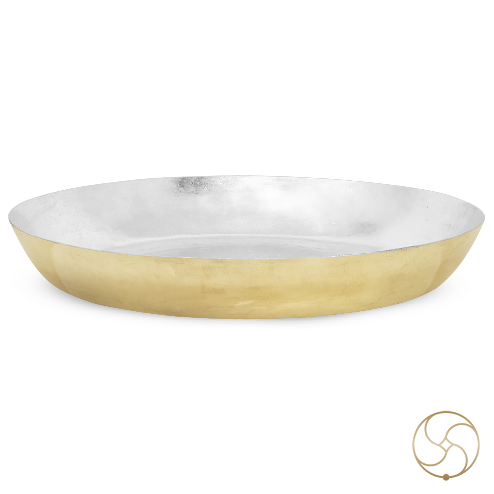 Ritika Brass Big Paraat With Ranga Coating -          