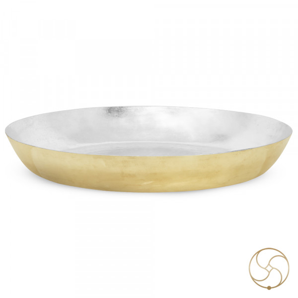 Image of Ritika Brass Big Paraat With Ranga Coating -  रितिका पीतल  विशाल परात रांगा कलई की हुई