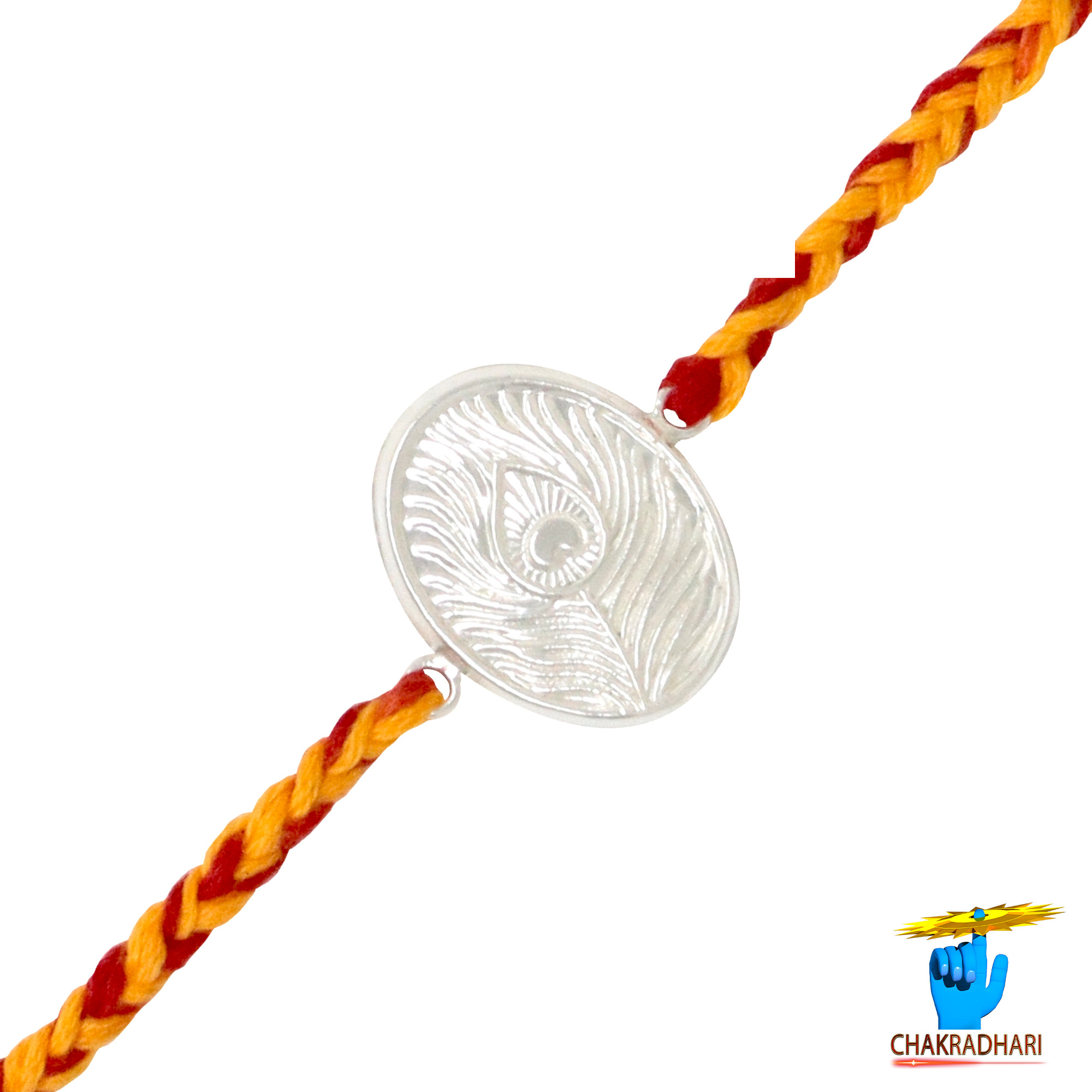 999  Silver Mayur Pankh Rakhi -    