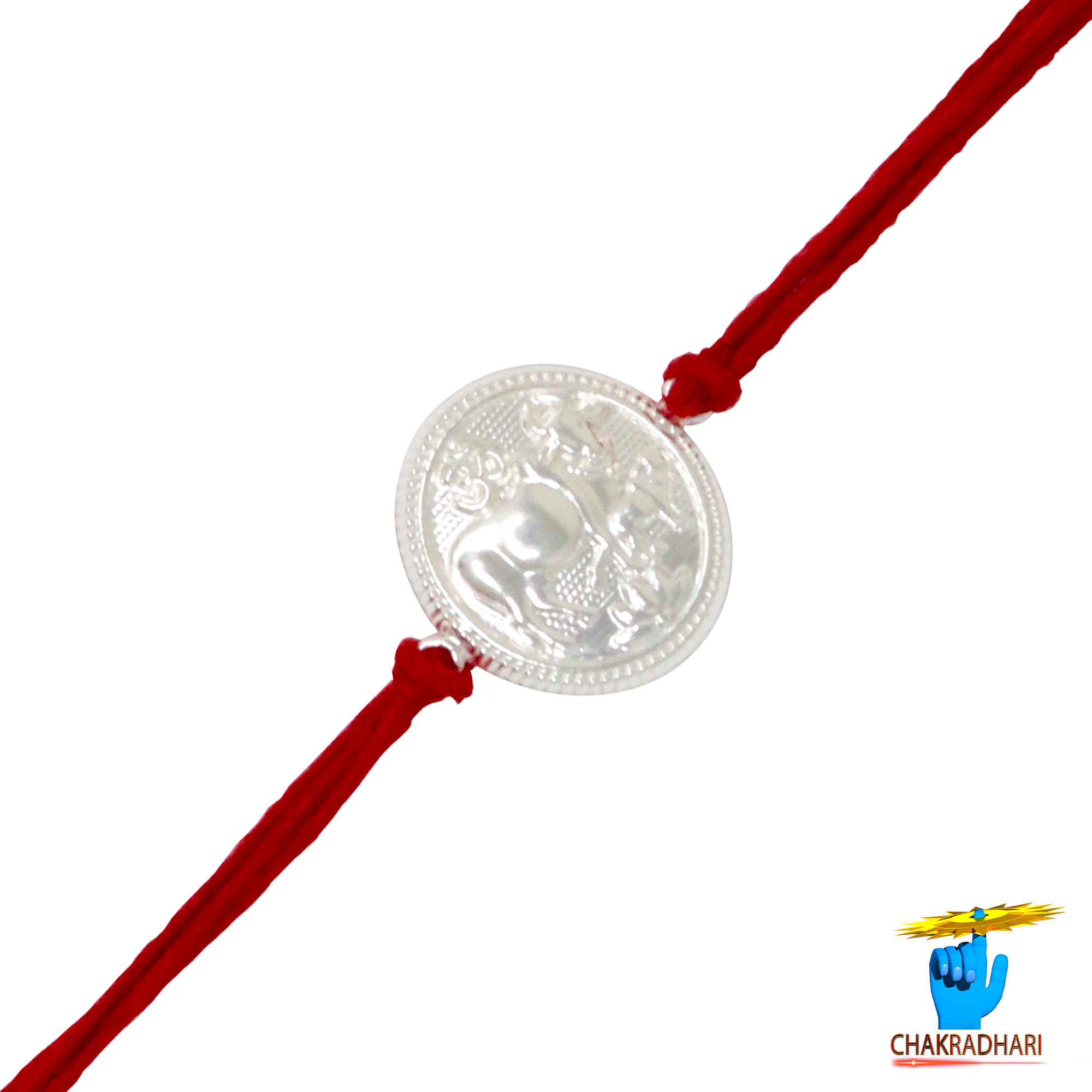 999 Silver Gau Bachhda Rakhi -     