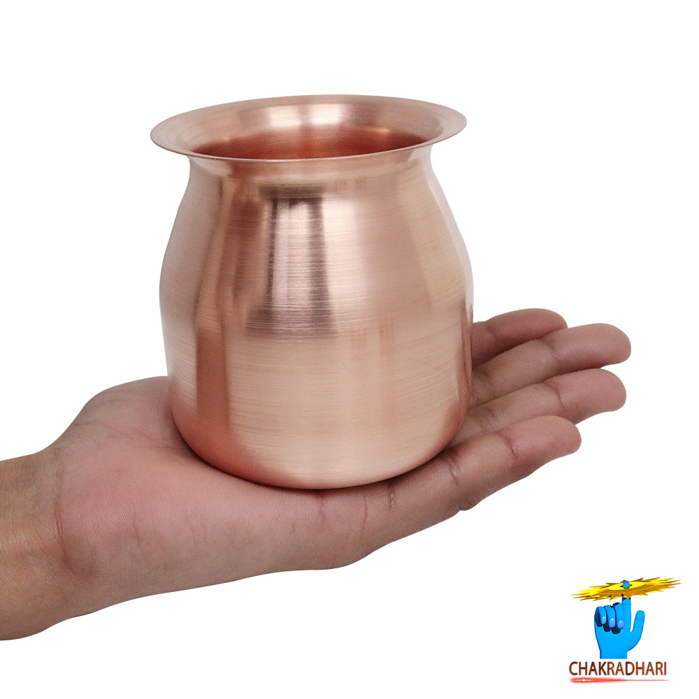 300 ml 999 Nepaliya Copper Ghanti Lota 175 Gm -