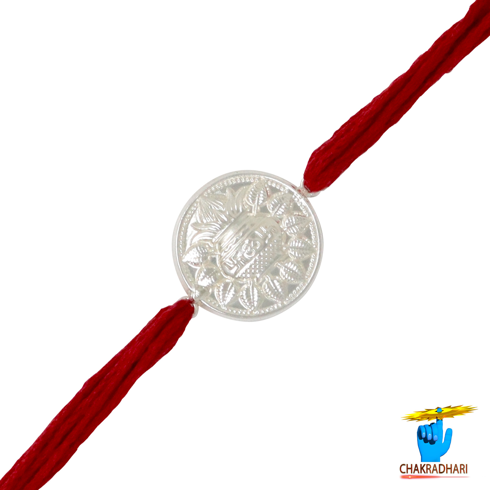 999 Silver Kalash Rakhi -   