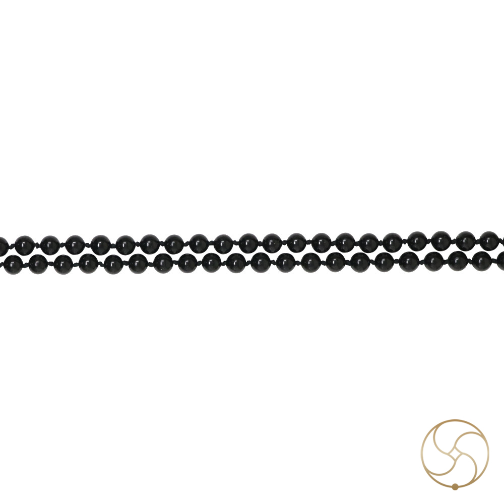 Black Mahavaikrant Mala for Jaap or Wearing - 8mm or 6mm