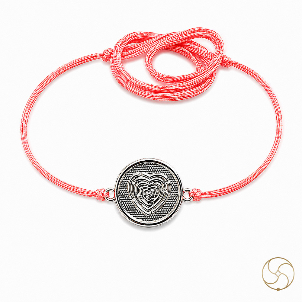 999 Silver Heart Charm Rakhi
