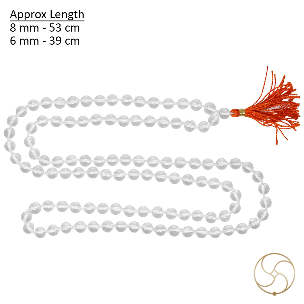 Sphatik Mala108 1 Beads for Jaap or Wearing 8mm or 6mm