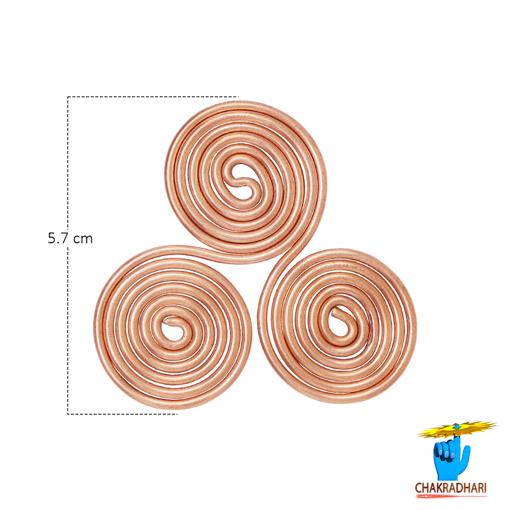 Laptop EMF Protector 999 Nepaliya Copper Big Triskelion Energy Coil -      