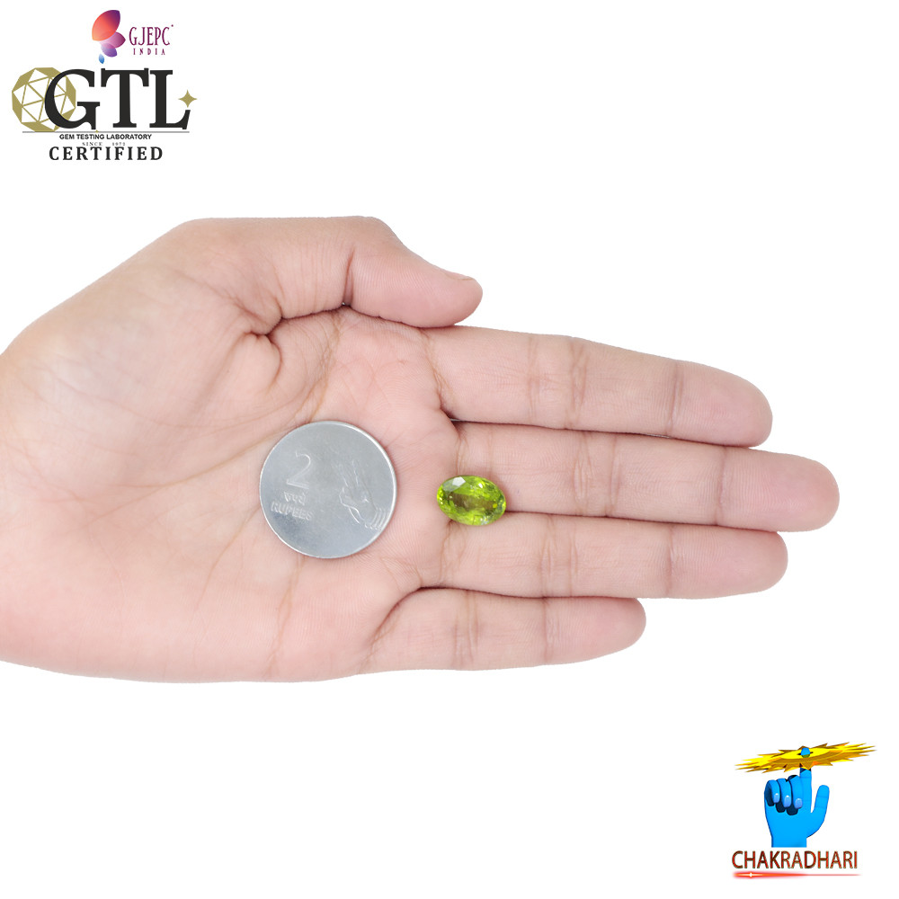 738 Carats Peridot Gemstone With Ring Or Pendant -  