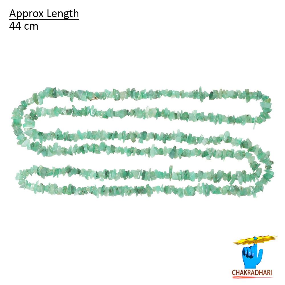 Emerald Chips Wearing Mala -   