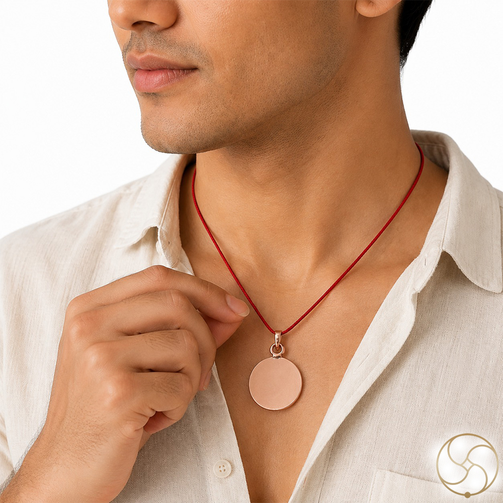 999 Nepaliya Copper Circular Coin Pendant