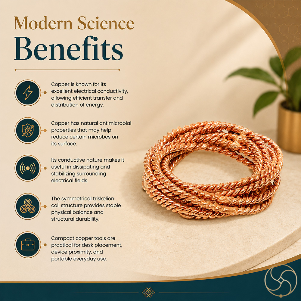 999 Nepaliya Copper Tensor Torus Coil for Glass or Pocket