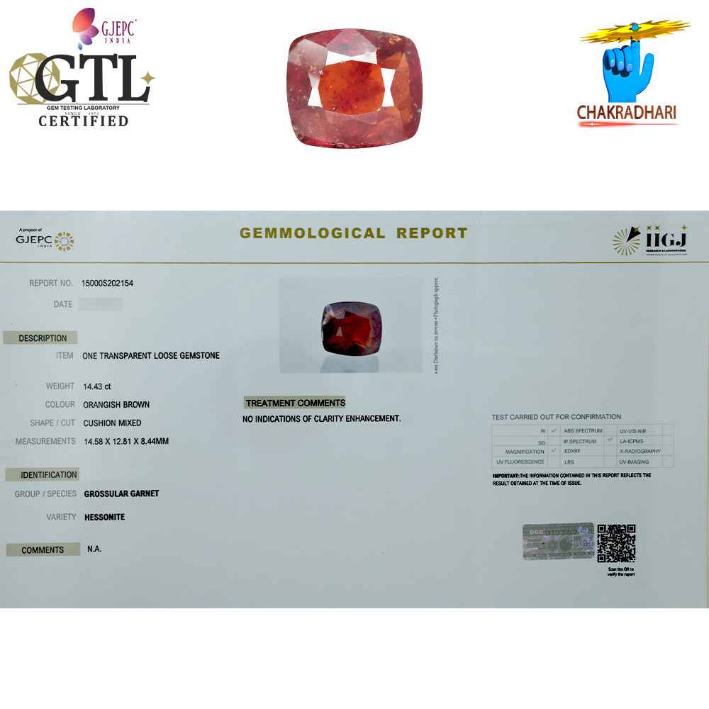 1443 Carat Garnet Gemstone With Ring Or Pendant   