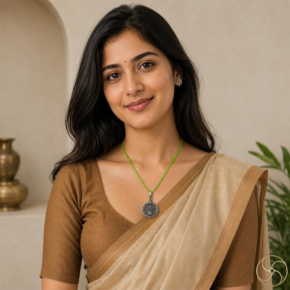 996 Silver Tulsi Pendant