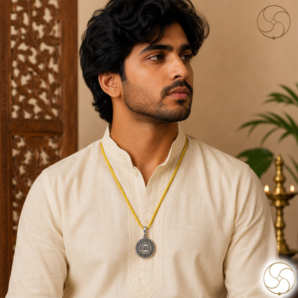 996 Silver Vedic Aum Pendant