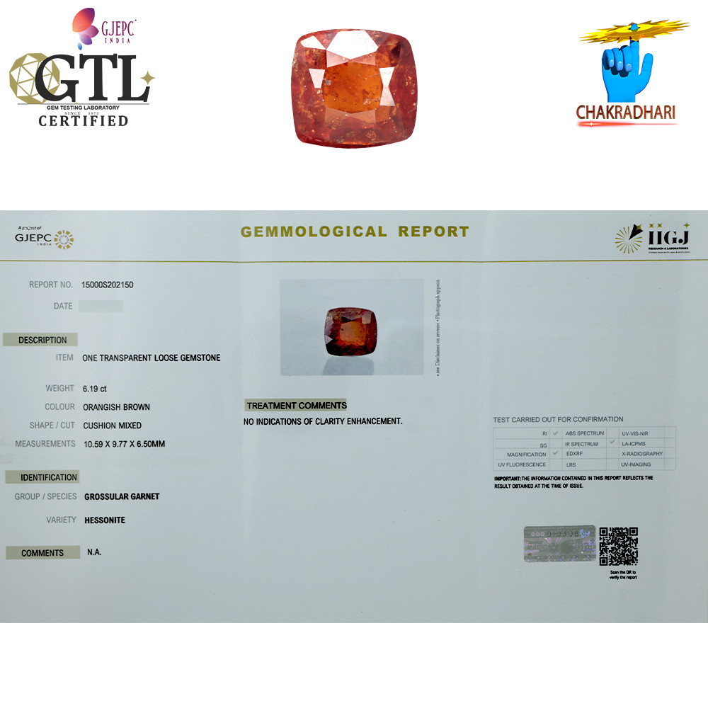 619 Carat Garnet Gemstone With Ring Or Pendant   