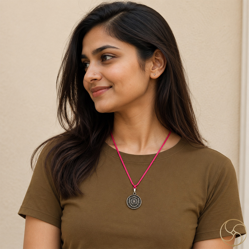 996 Silver Suraksha Kavach Pendant