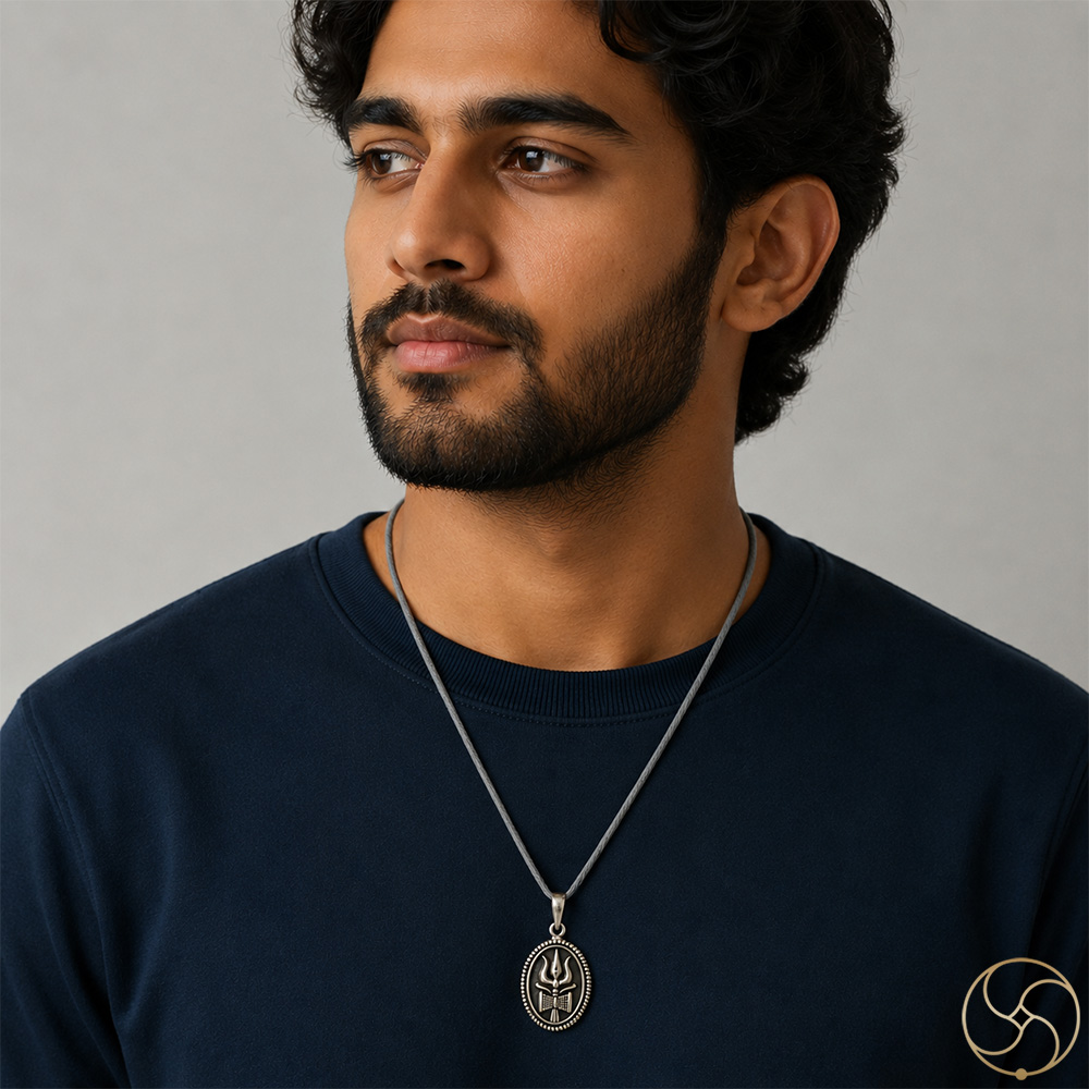 996 Silver Trishul Pendant