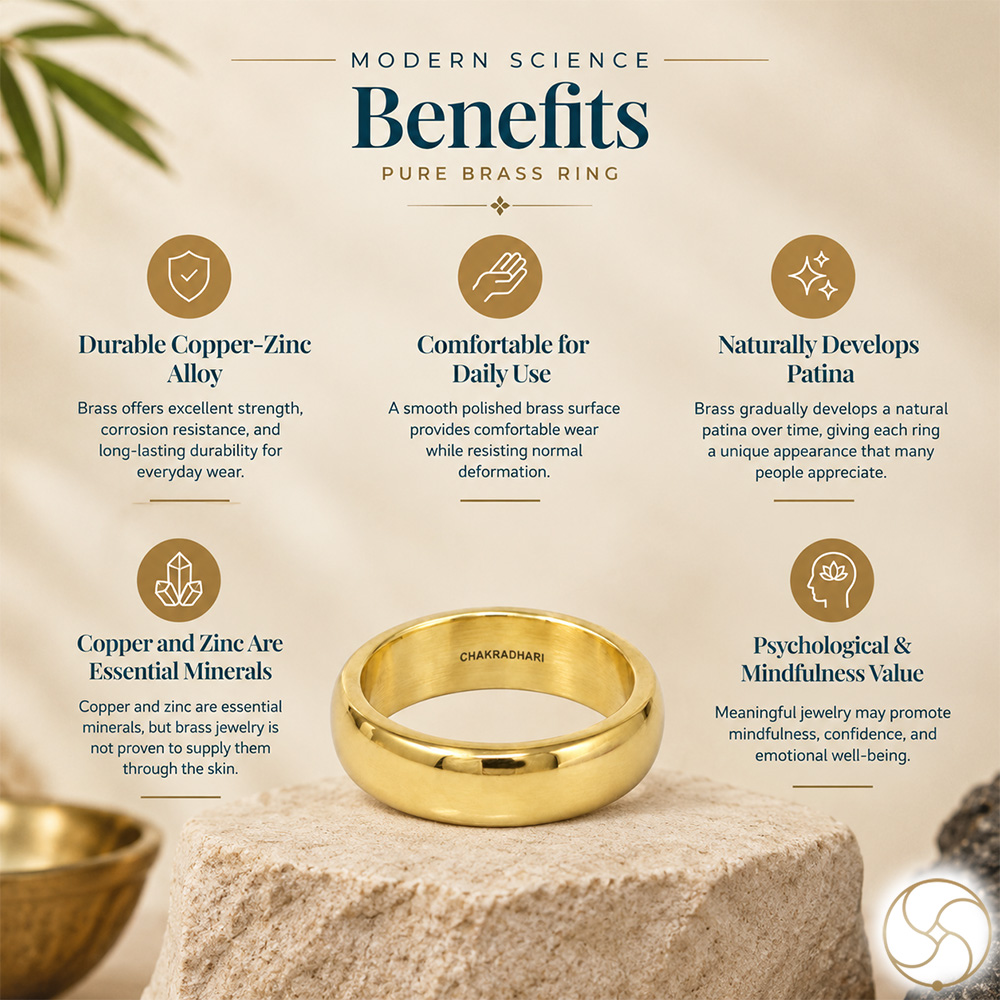 Ritika Brass Jointed Ring as per Ayurveda