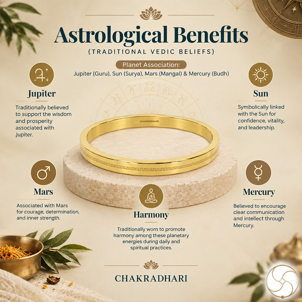 Ritika Brass Ulat Satta Lathe Bangle