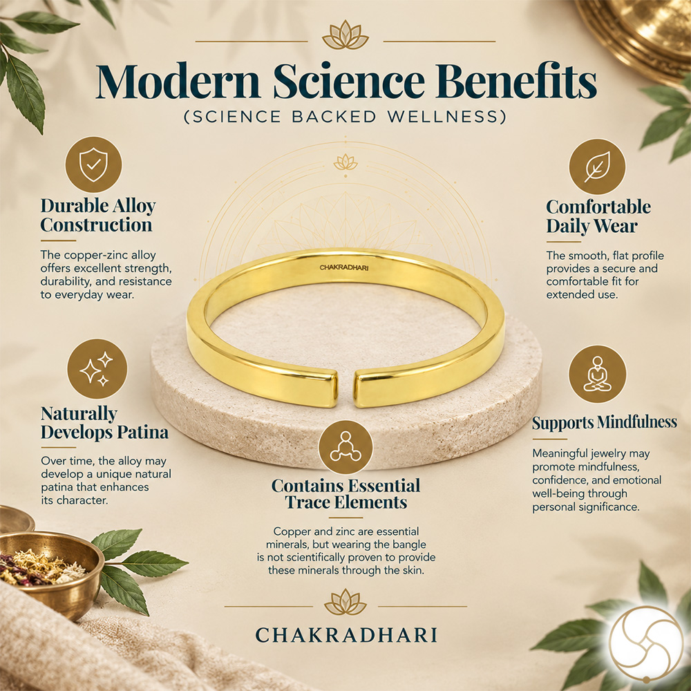 Ritika Brass Flat Bangle for Women