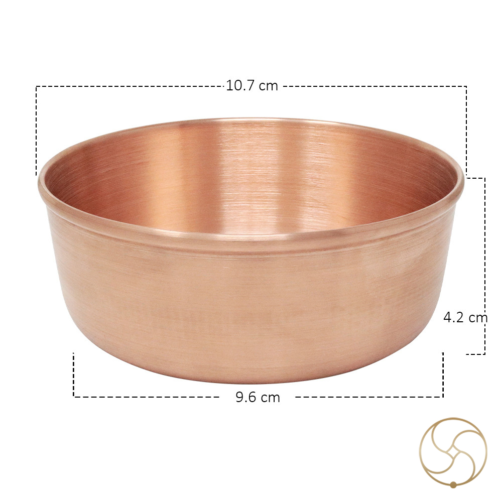 280ml 999 Nepaliya Copper Flat  Bowl 170gm-    