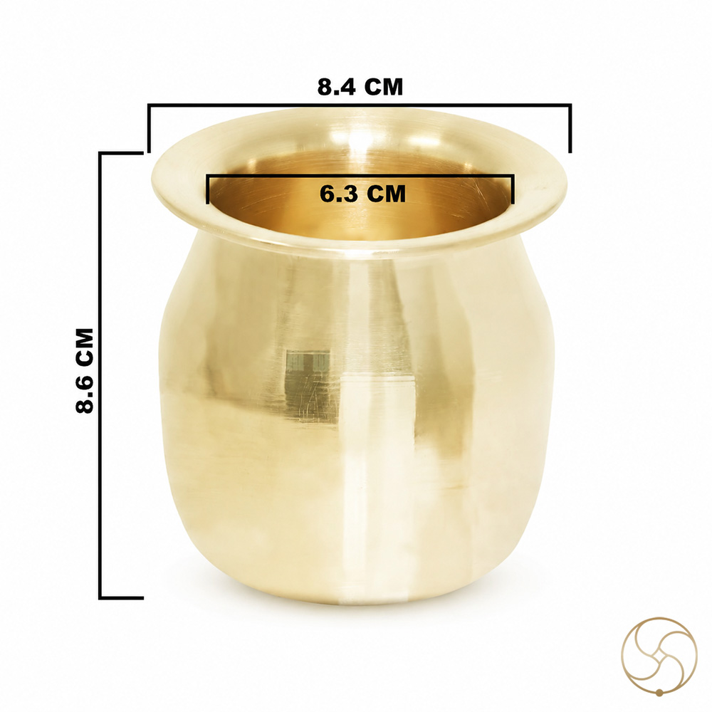 Ritika Brass Ghanti Lota - 350ml