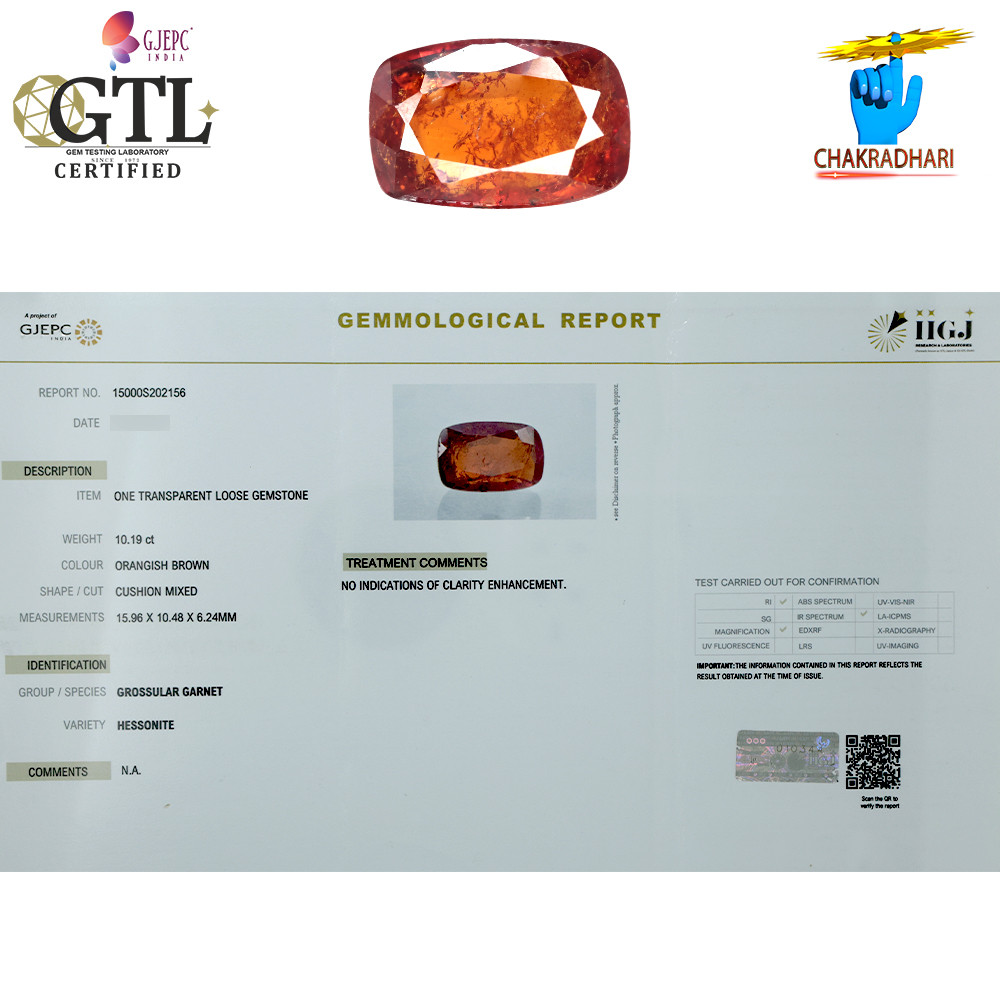 1019 Carat Garnet Gemstone With Ring Or Pendant   