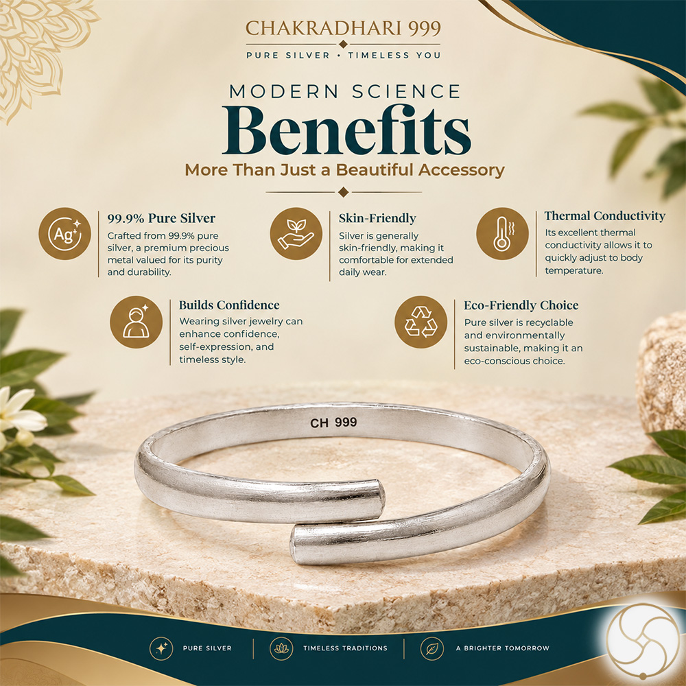 999 Silver Leg Bangle for Men  Women