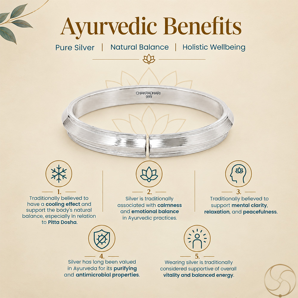 999 Silver Sikh Bangle for Men